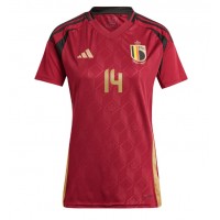 Maglia Calcio Belgio Dodi Lukebakio #14 Prima Divisa Donna Europei 2024 Manica Corta